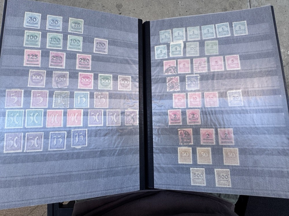 32 Page Great Condition Stockbook Glassine Interleaf Chock Full Of Stamps