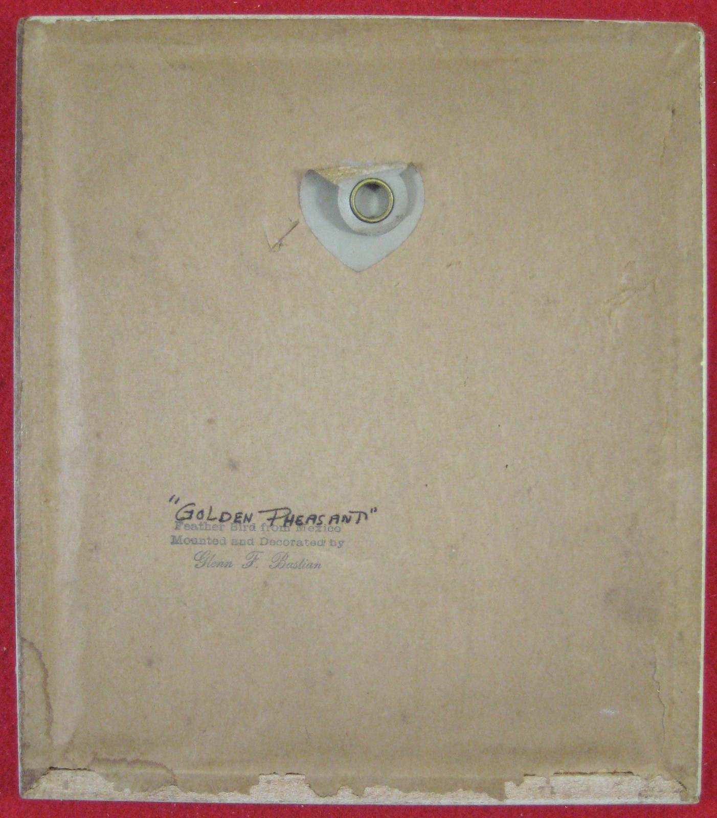 Lot of 5 Feather Art Bird Small Pictures Glen Bastion 1890-1966 Indiana Artist