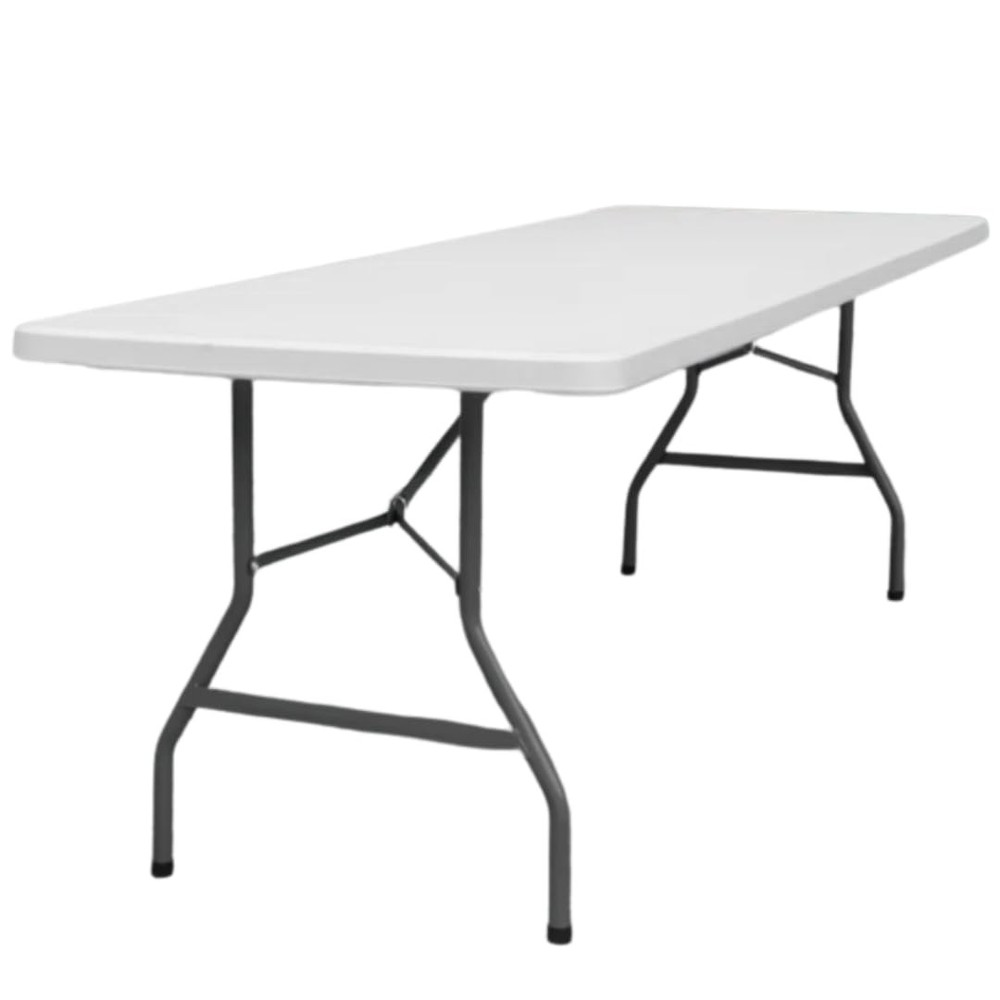 8ft Non Folding Table, White NON Folding Portable Plastic PICK UP ONLY