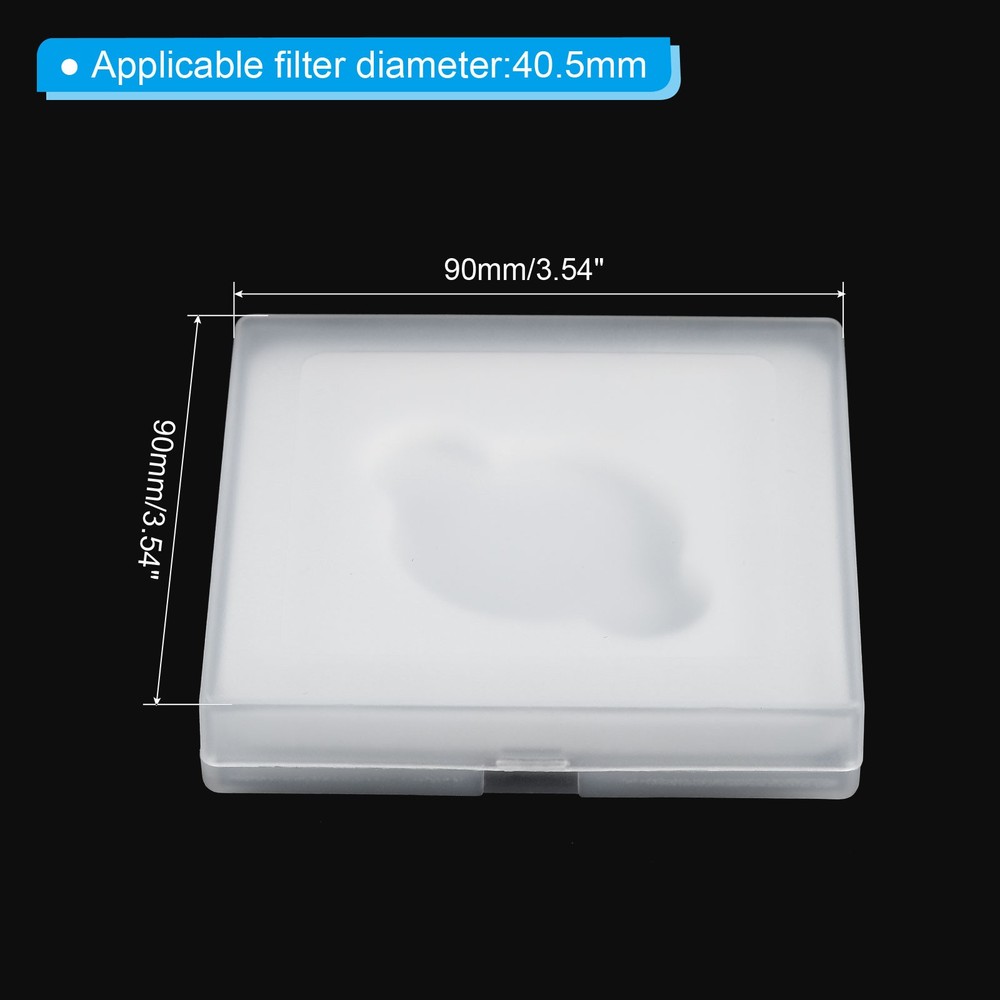 40.5mm Lens Filter Case Camera Filter Case Portable Lens Filter Box Water