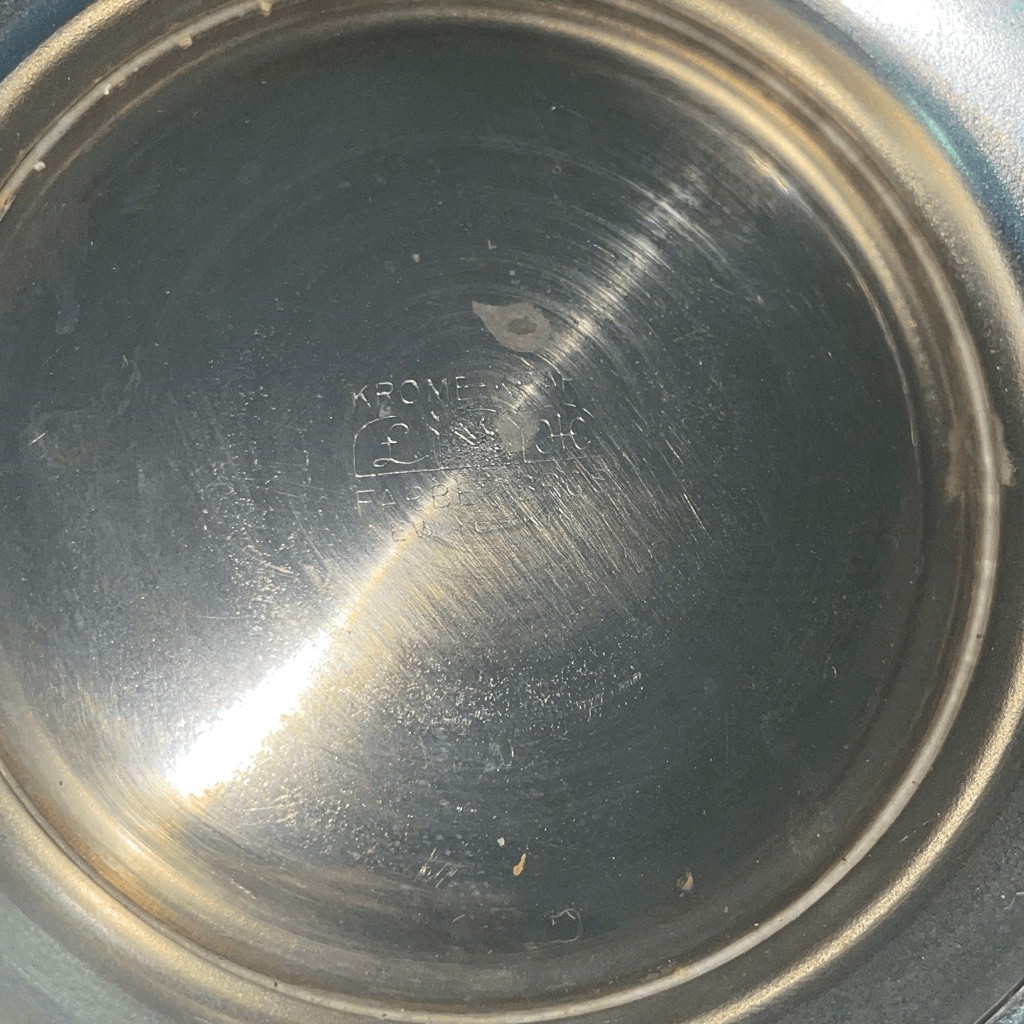 Vintage Art Deco Krome-Kraft Farber Bros NY Hammered Chrome Cocktail Pitcher