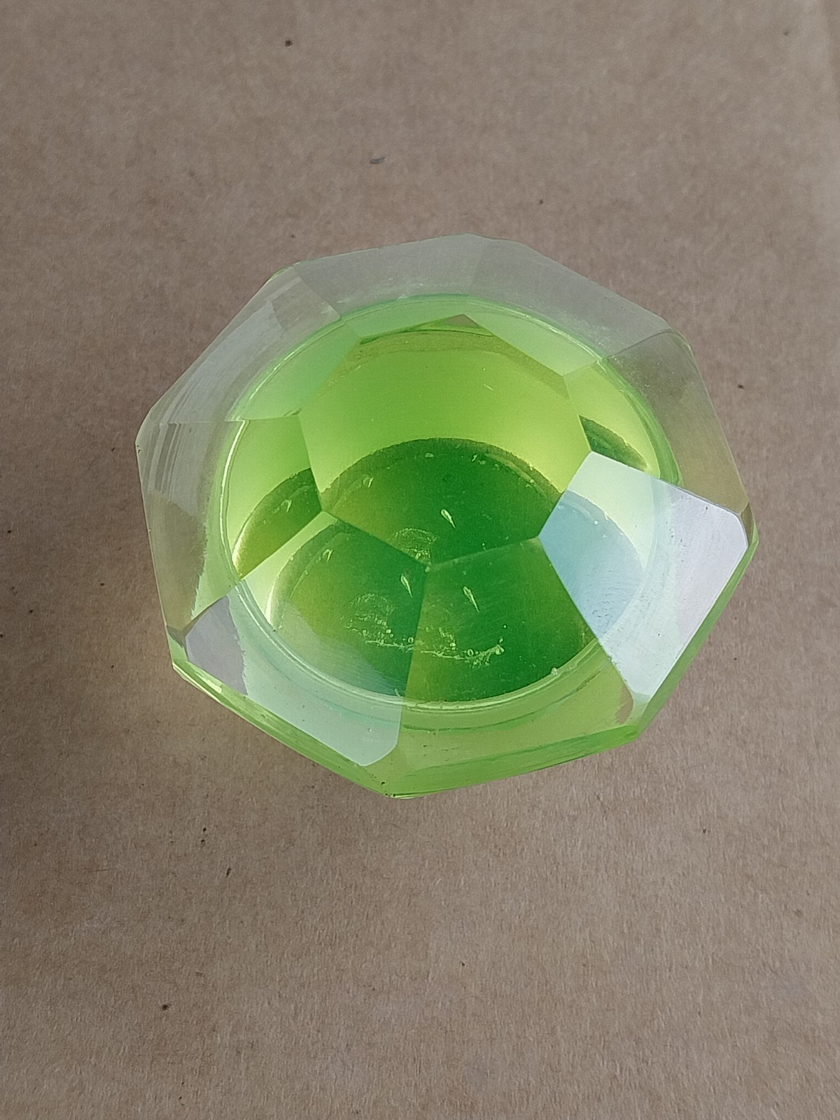 Antique Rare Uranium Glass Apothecary Chemist Pharmacy Medicine Bottle Vaseline