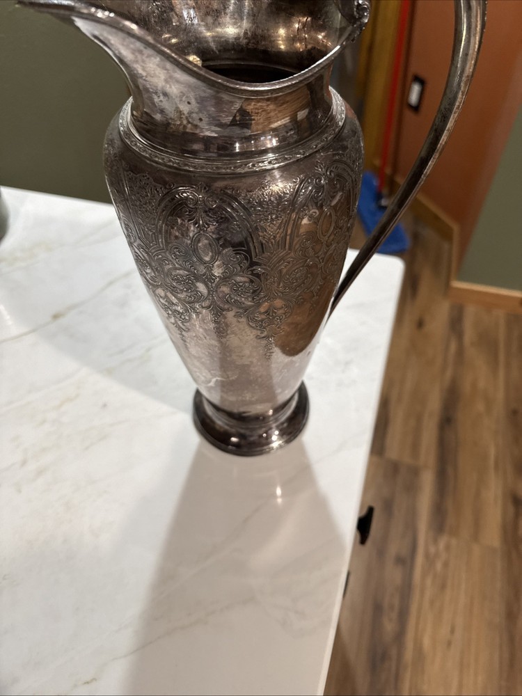 Vintage Silver Plated Water Pitcher