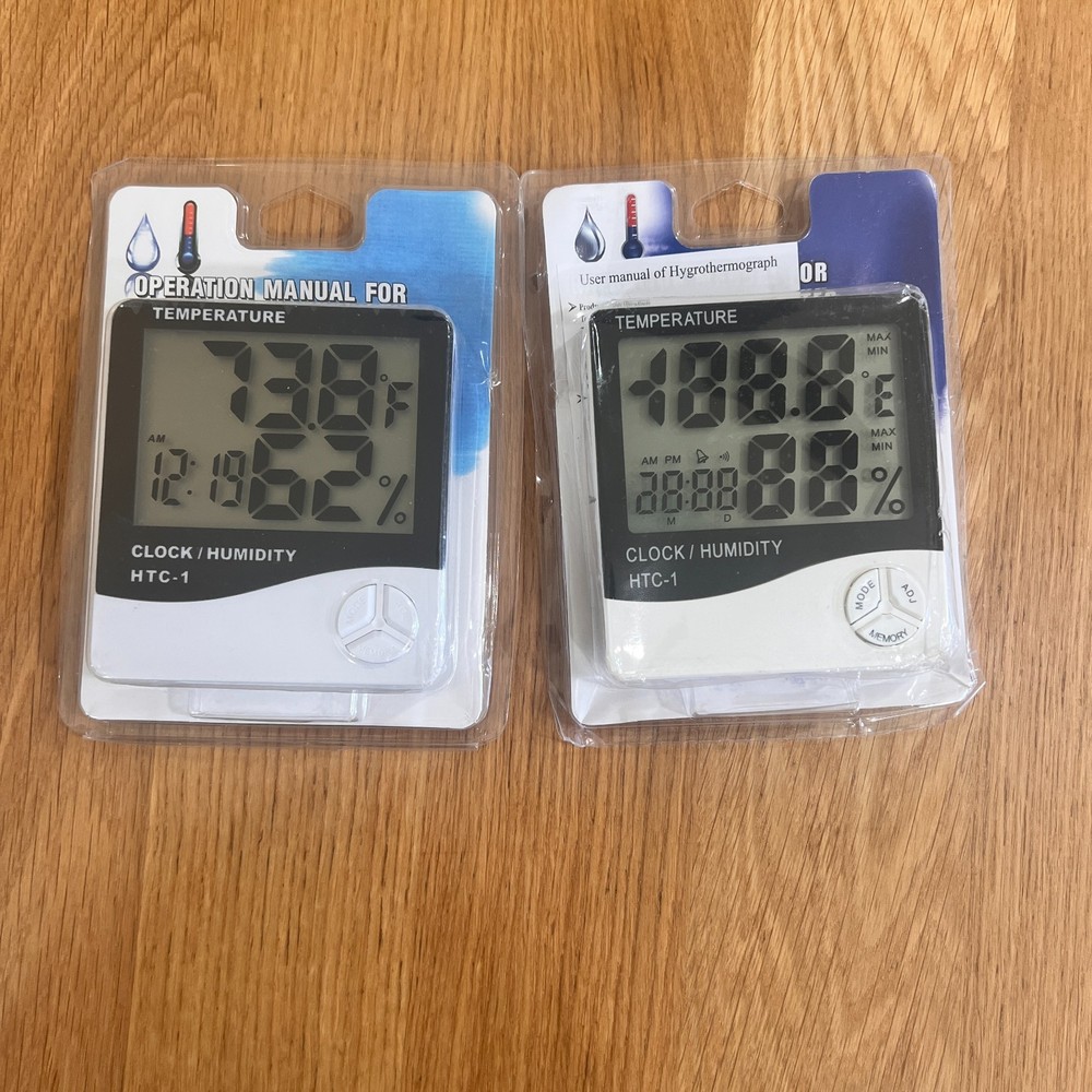 Simple Design Thermometer Digital Hygrometer Temperature Humidity Meter NEW
