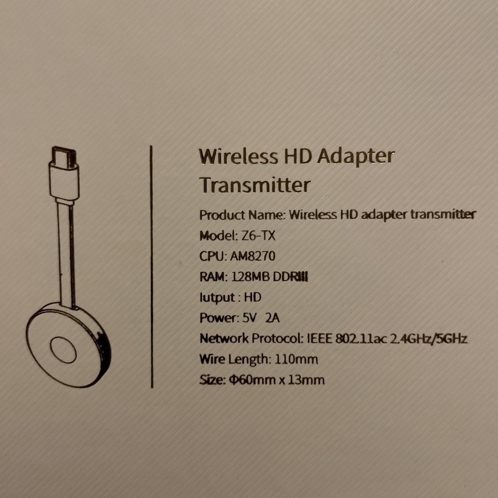 Wireless HD Adapter Transmitter & Receiver with Wireless HDMI Converter