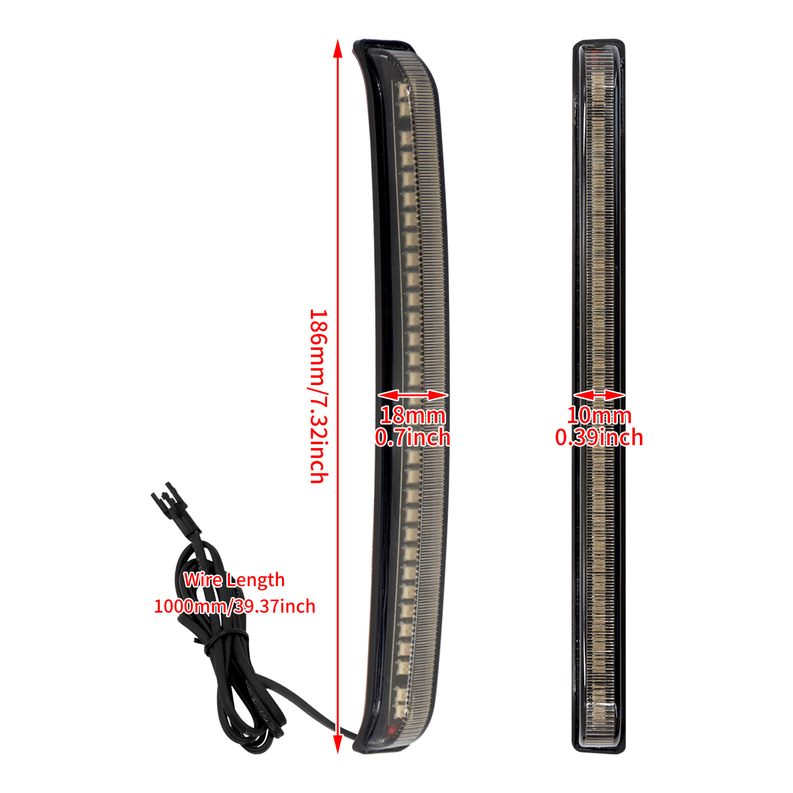 Saddlebag Turn Signal LED Light Somke Lens For Harley Road Electra Glide 08-2013