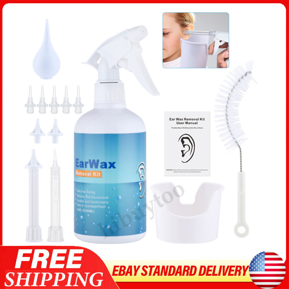 500 Ml Ear Wash Earwax Removal Tool Kit Ear Irrigation Washer Bottle System USA