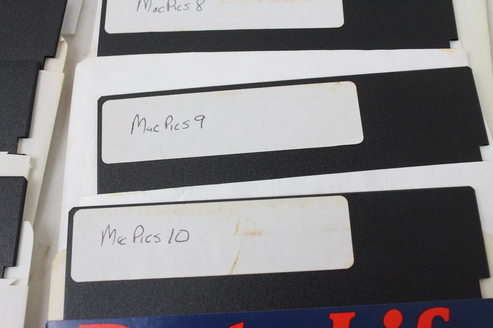 Vintage Computer Software Floppy Disk Lot MacPics 1 Through 10 Picasso