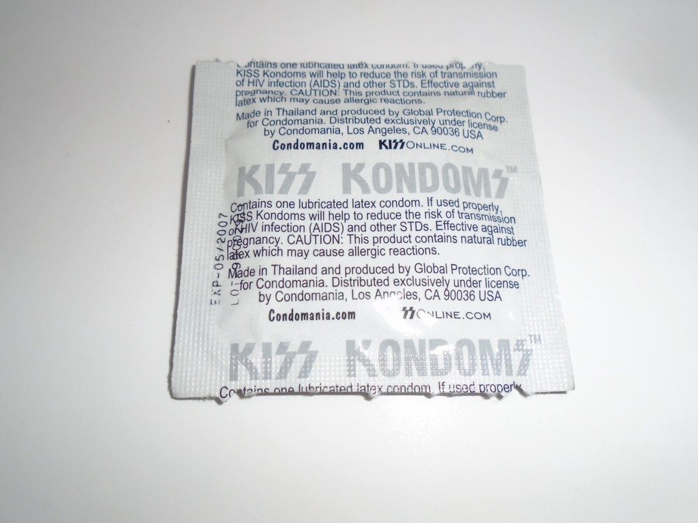 KISS GENE SIMMONS SEALED SINGLE CONDOM PACKAGE - THE DEMON