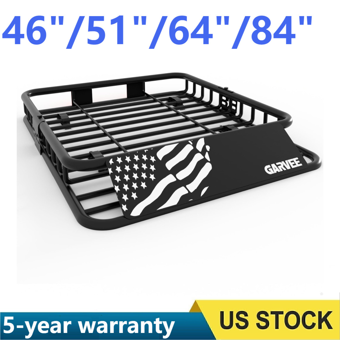 46"/51"/64"/84" Universal SUV Roof Rack Cargo Car Luggage Carrier Basket Holder