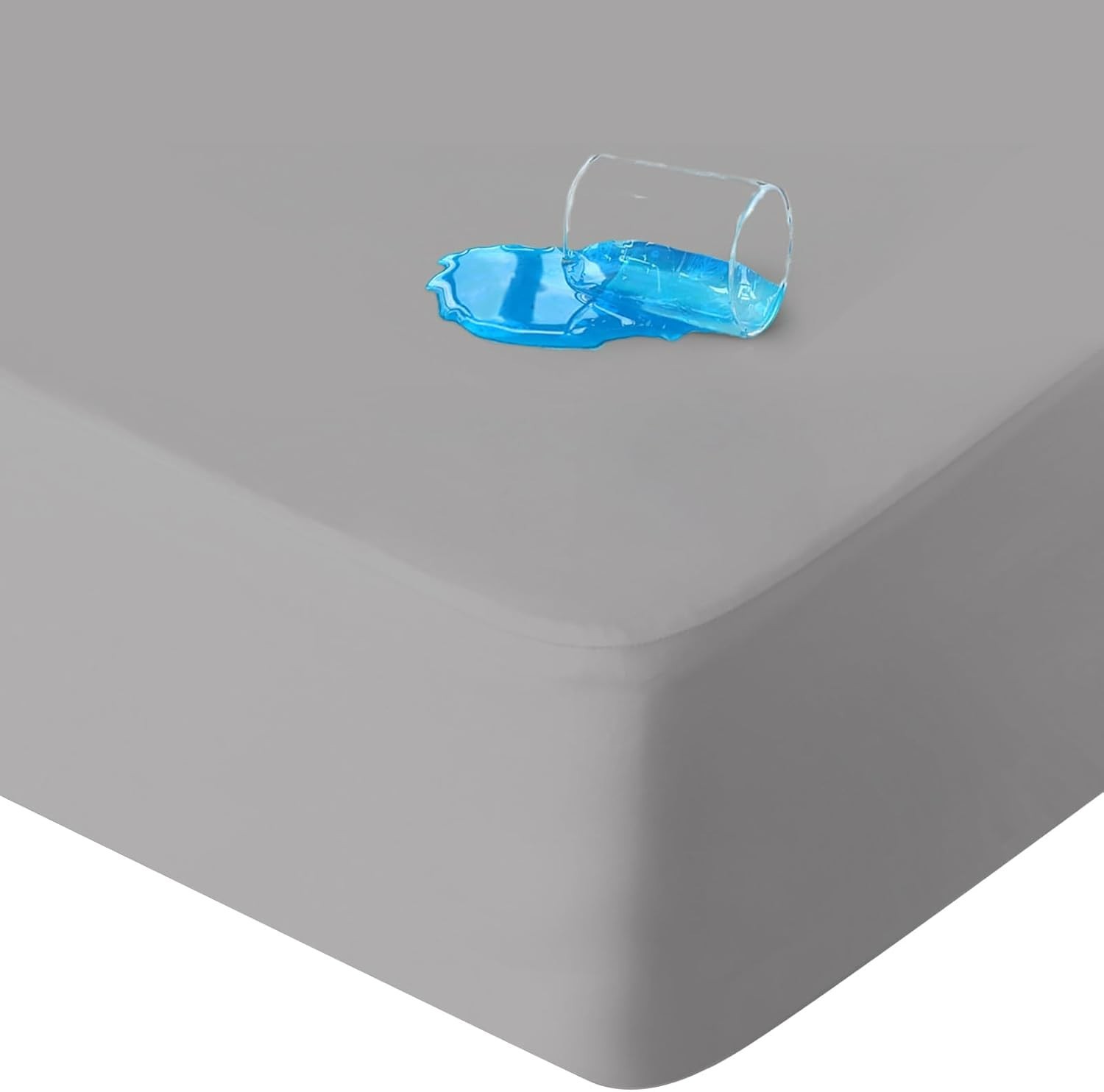 Queen Mattress Protector Waterproof Noiseless Mattress Cover Fits 14" Deep