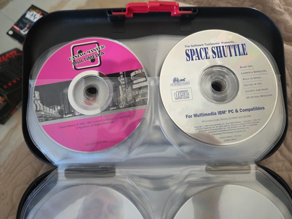 CD Box Holder By ALPHA W/ MISC CDs