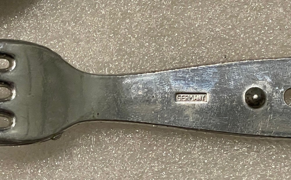 WWII German Three Piece Mess Fork, Spoon & Fork Set