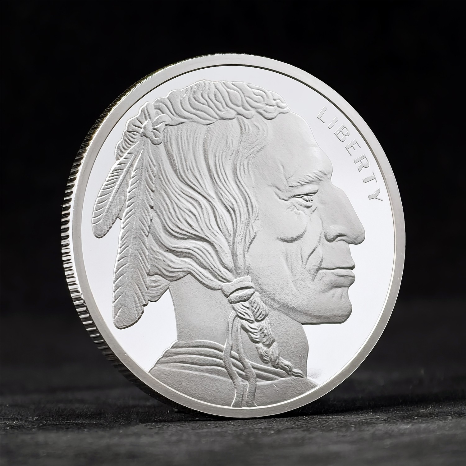 Random Mint 1-oz Silver Buffalo Round BU