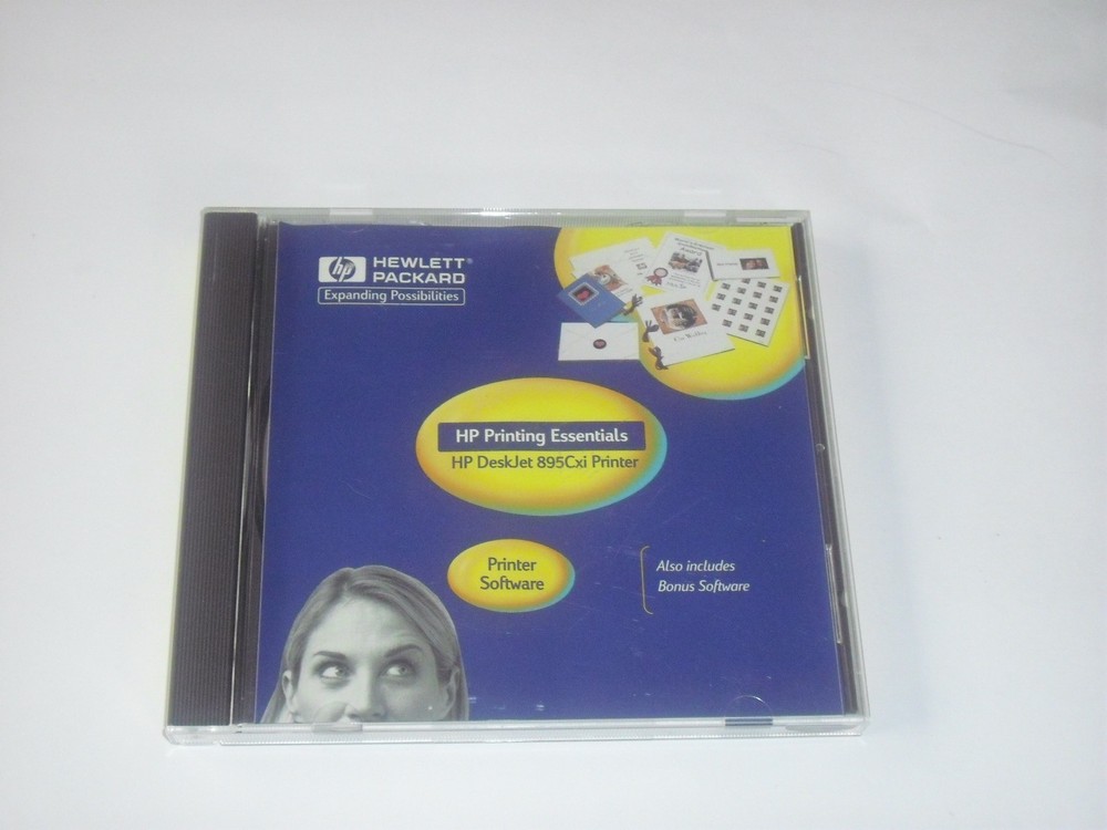 HP DeskJet 895Cxi Printer Software & Printing Essentials CD for Windows & Mac OS