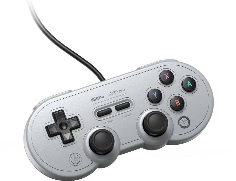 8BitDo - SN30 Pro Wired Controller for Switch and Windows - Gray