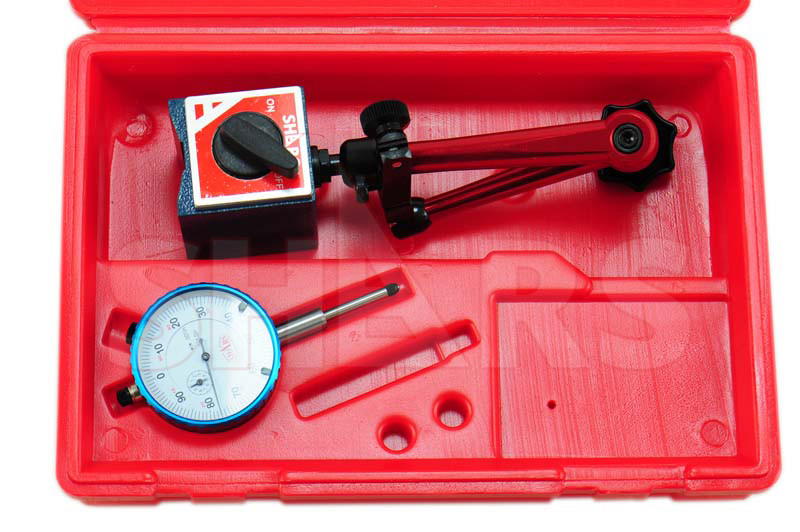 SHARS Universal Magnetic Base Indicator Holder + 1” Dial Indicator S]