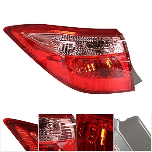 1-Pack Rear Left Tail Light Assembly Replacement for Corolla 2017 Outer