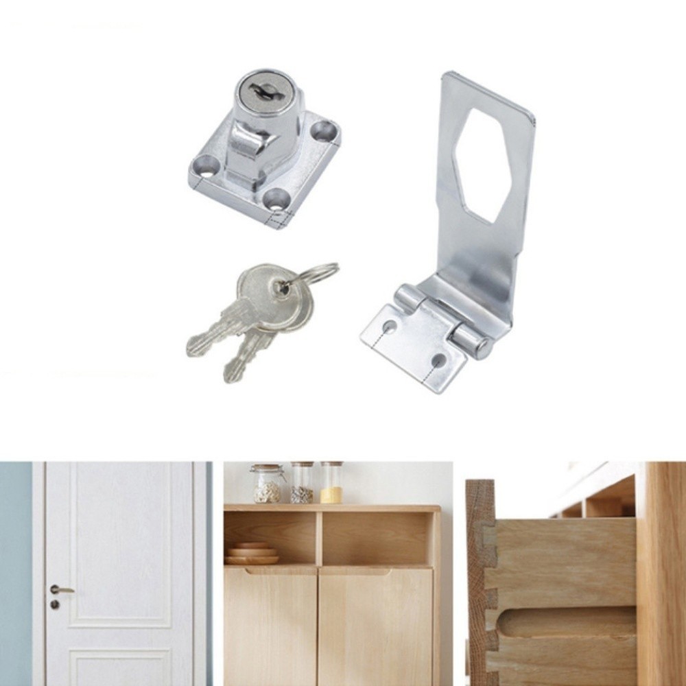 Drawer Lock for Cabinets Lockers and Document Storage Units Silver Finish