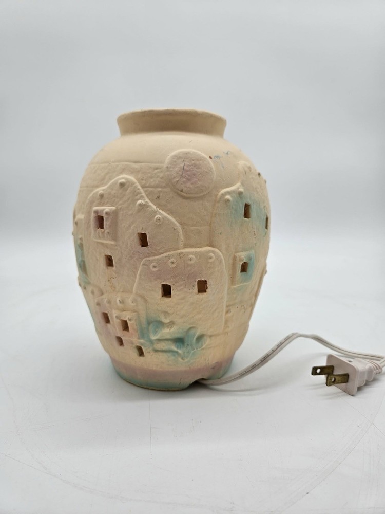 Vintage Ceramic Village Lighted Accent Lamp