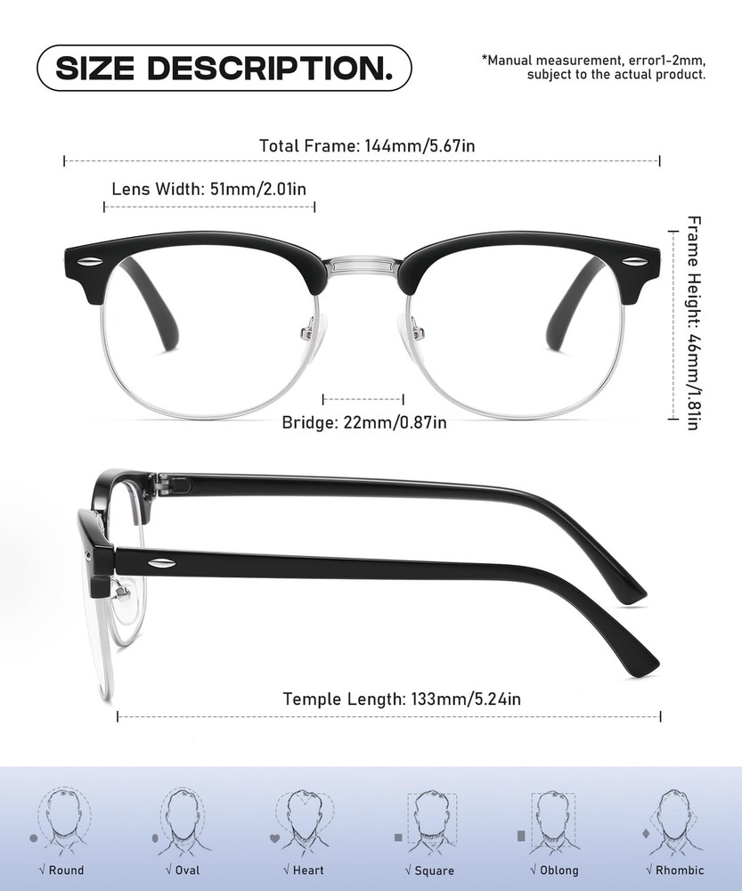 Perfectmiaoxuan Blue Light Blocking Glasses - Computer/Gaming/Screen Eyewear