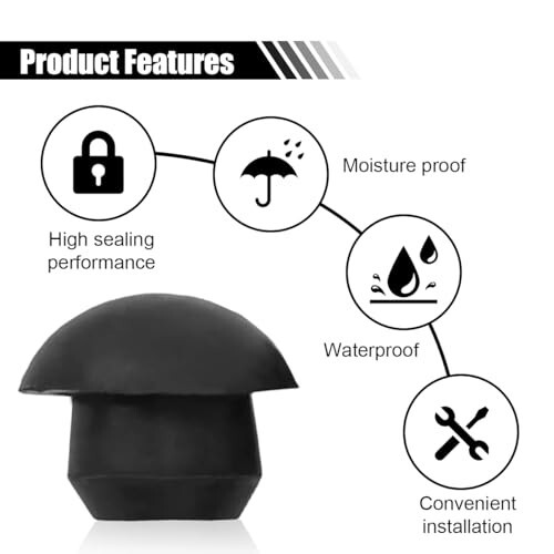 Bottle Jack Floor Jack Oil Filler Plug, 8Mm Flat-Head Rubber Hydraulic Filler