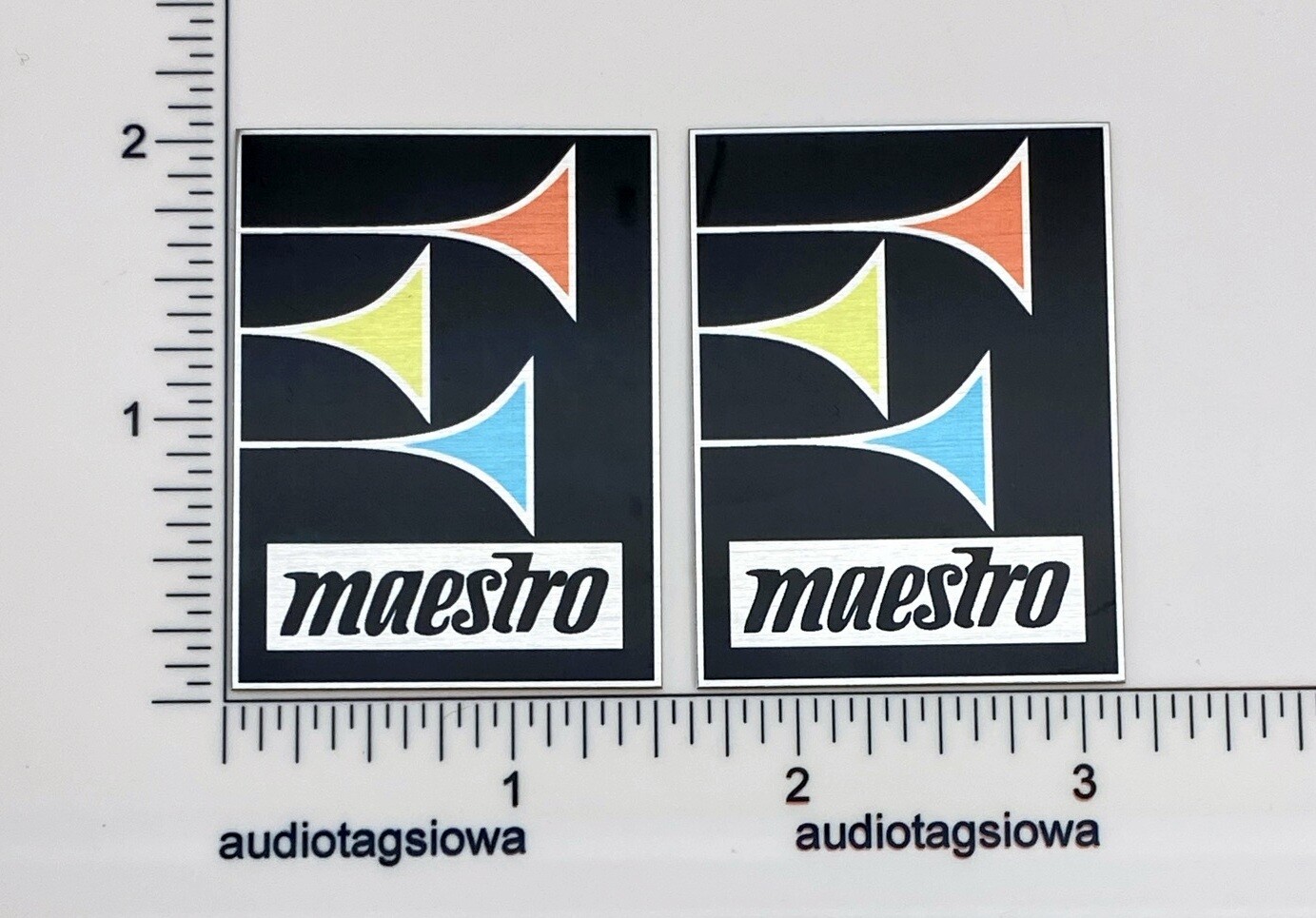 Echoplex Maestro EP-3 Badges Pair Custom Made Aluminum