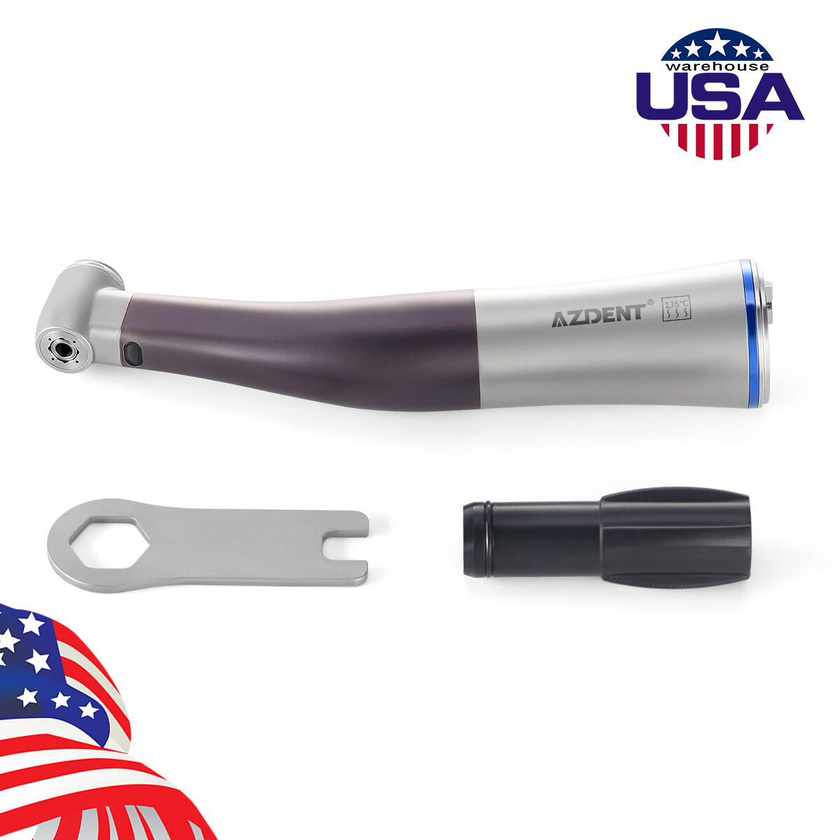 Pieza De Mano Dental Baja Velocidad 1:1 Led odontología Contra Angulo Tipo