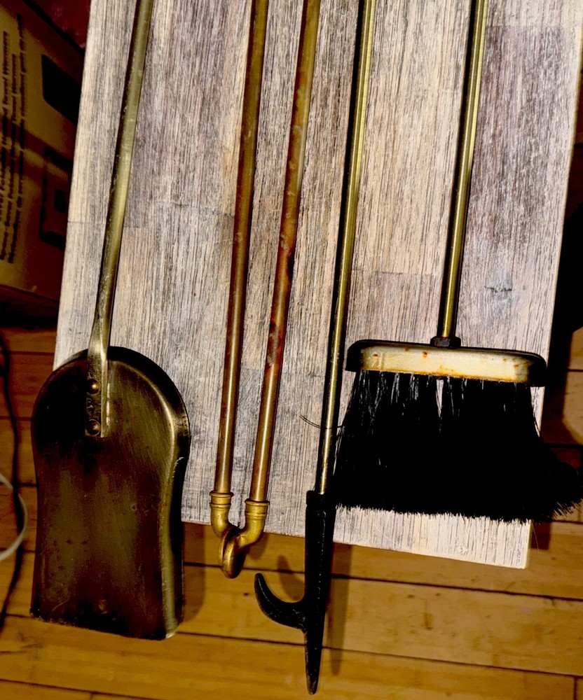 Vintage Second-Hand Four Piece Fireplace Tools