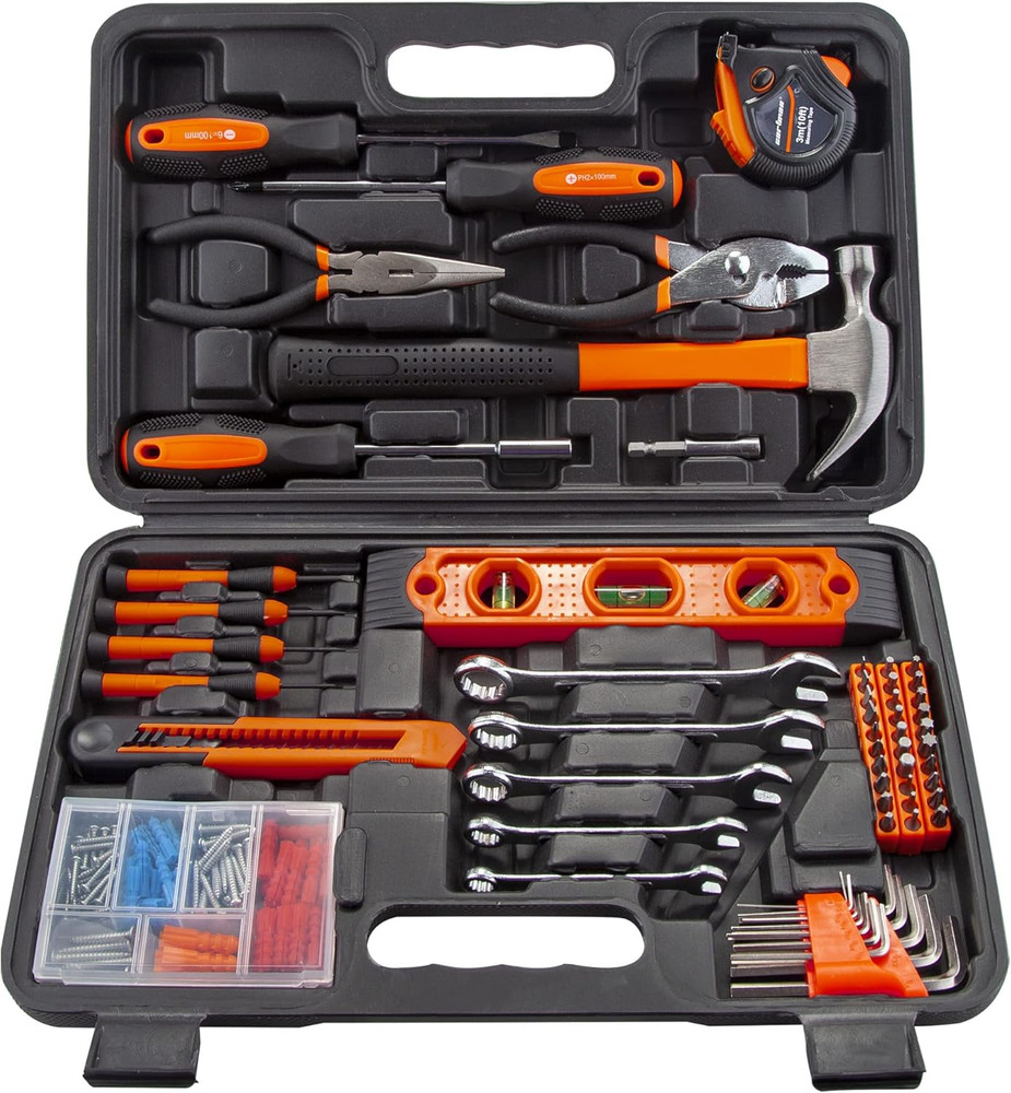 152-Piece Basic Household Hand Tool Set,With Toolbox Storage Case, All Purpose H
