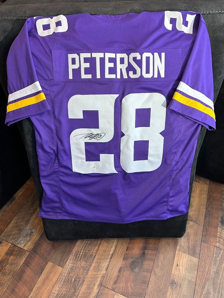 Adrian Peterson Signed Custom Jersey Purple JSA Certified