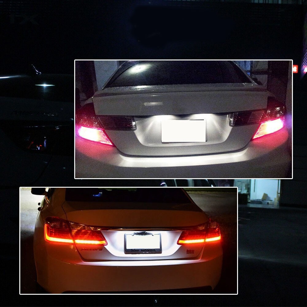 2PCS LED License Plate Light White For 2003-2017 Honda Accord Sedan 4-Door 6000K
