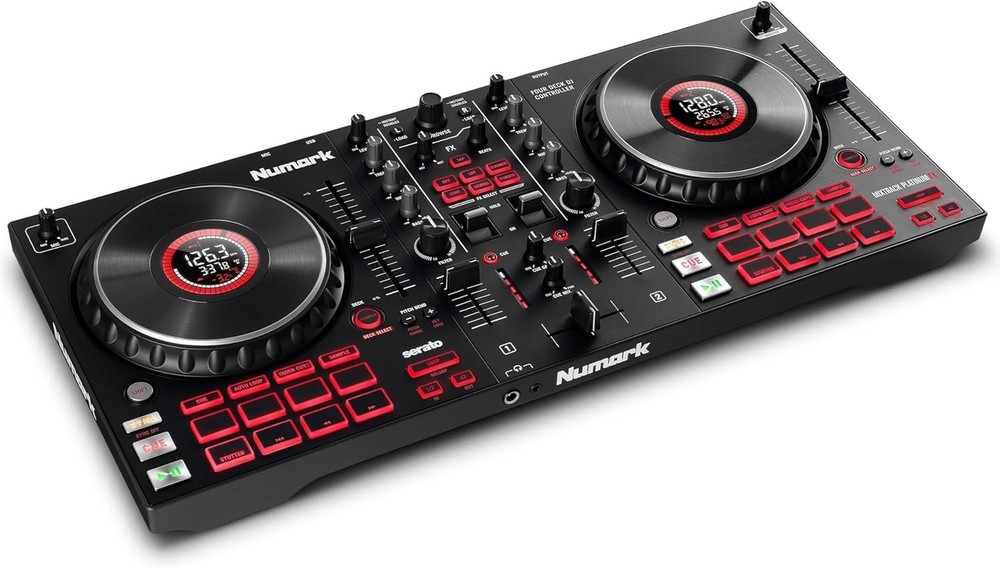 High-Resolution DJ Controller with Touch Jog Wheels and Instant Loop Controls