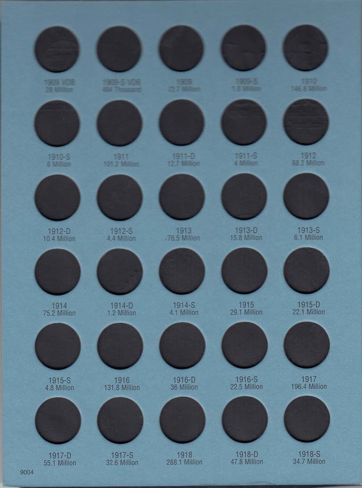 Whitman Lincoln Cent Folder Volume 1 1909 - 1940 #9004