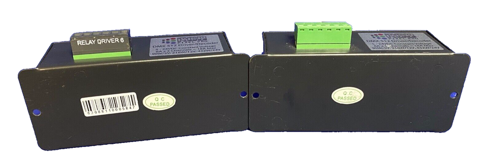 DMX 512 Driver/Decoder, RGB Pixel Pro, Pair, Untested, Great Cond., Pre Owned