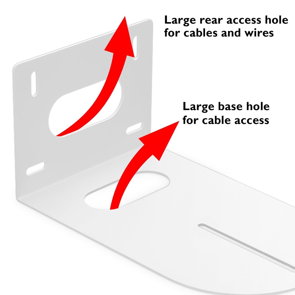 Sumnacon PTZ Camera Bracket White Universal PTZ Camera Mount Bracket Compatib...
