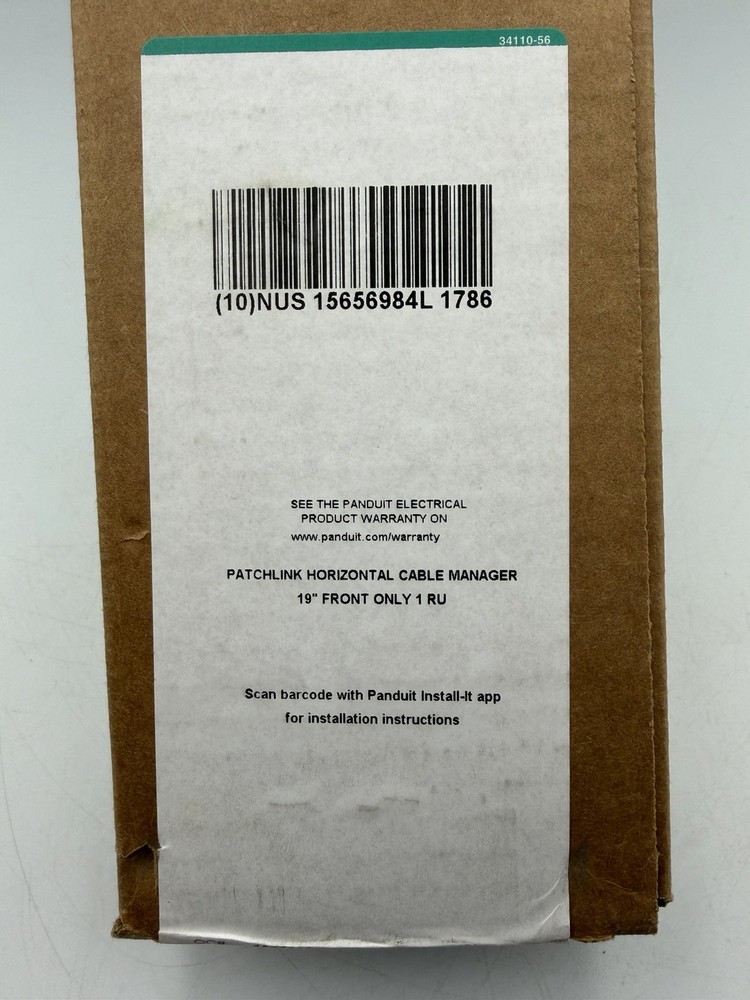 Panduit PC-728 19” 1U PatchLink Cable Manager Rack Mount Black