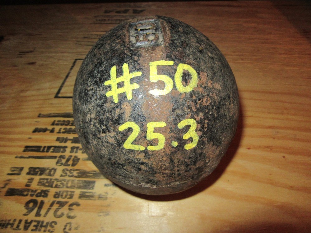 YORK Globe Half 50 Pound Glob Grip Number Side