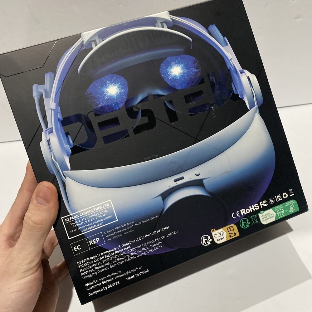 DESTEK QH4 7000MAH Battery Double Knobs Head Strap For Meta Quest 3