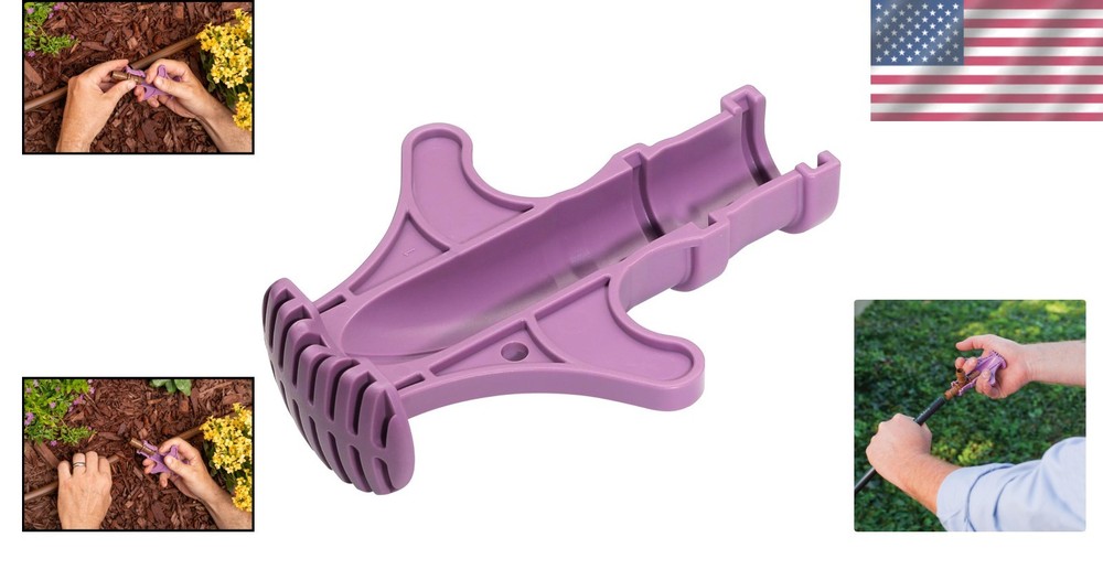 Compact 1/2" Drip Irrigation Barbed Fitting Tool - Effortless Connection Tool