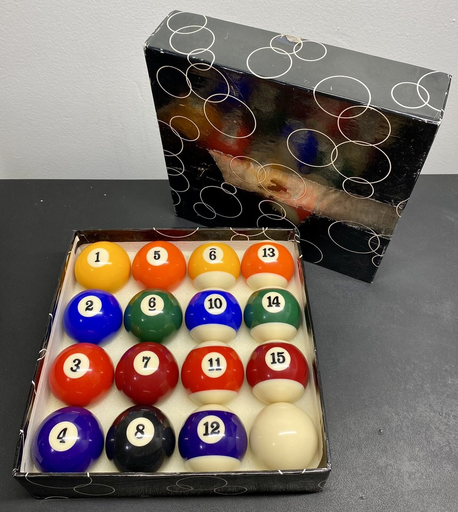 Vintage 2.25” Pool Ball Set **NEVER USED**