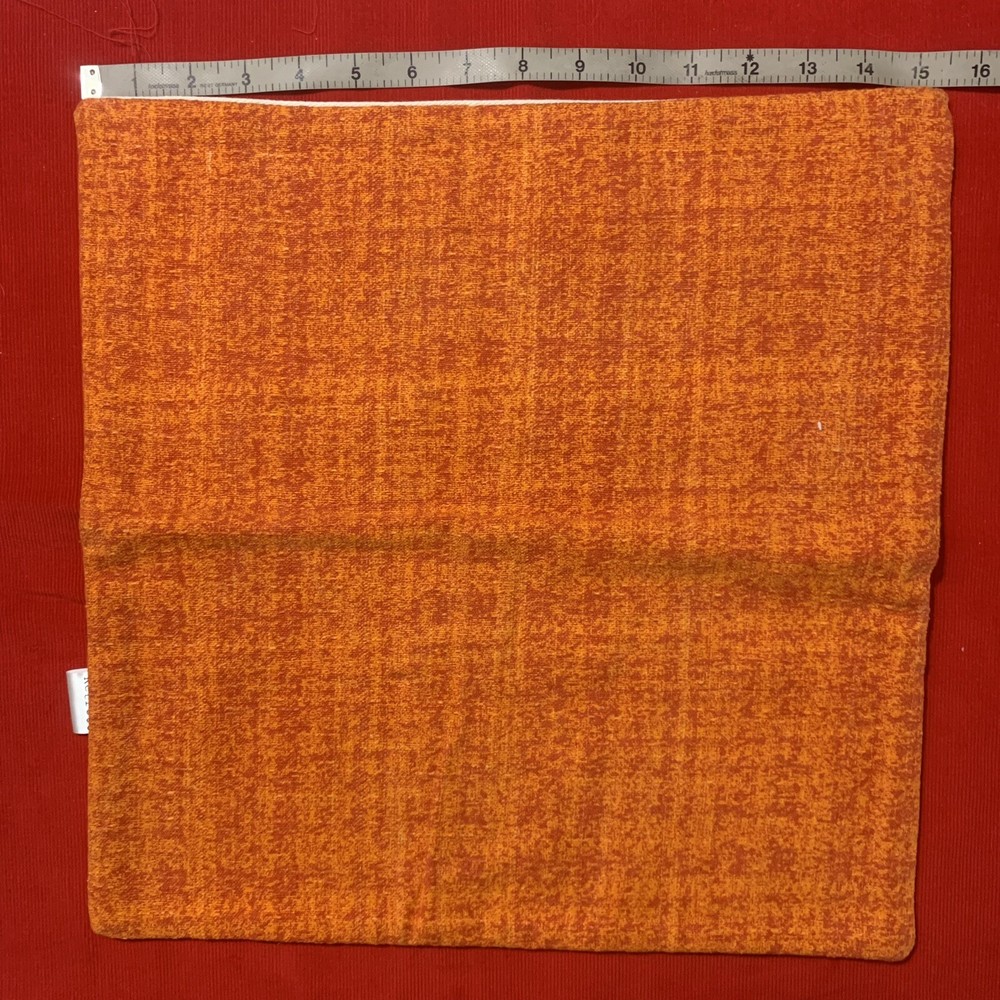 Retro 68 Orange Woven Decorative Accent Small Pillowcase