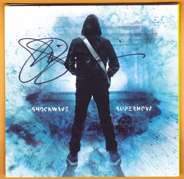 Joe Satriani Signed Autographed Shockwave Supernova CD case with CD