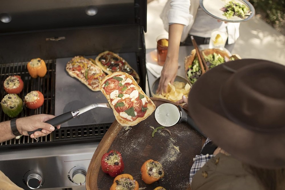 Weber Crafted Glazed Baking Stone Pizza Grilling Stones Cordierite Rectangular