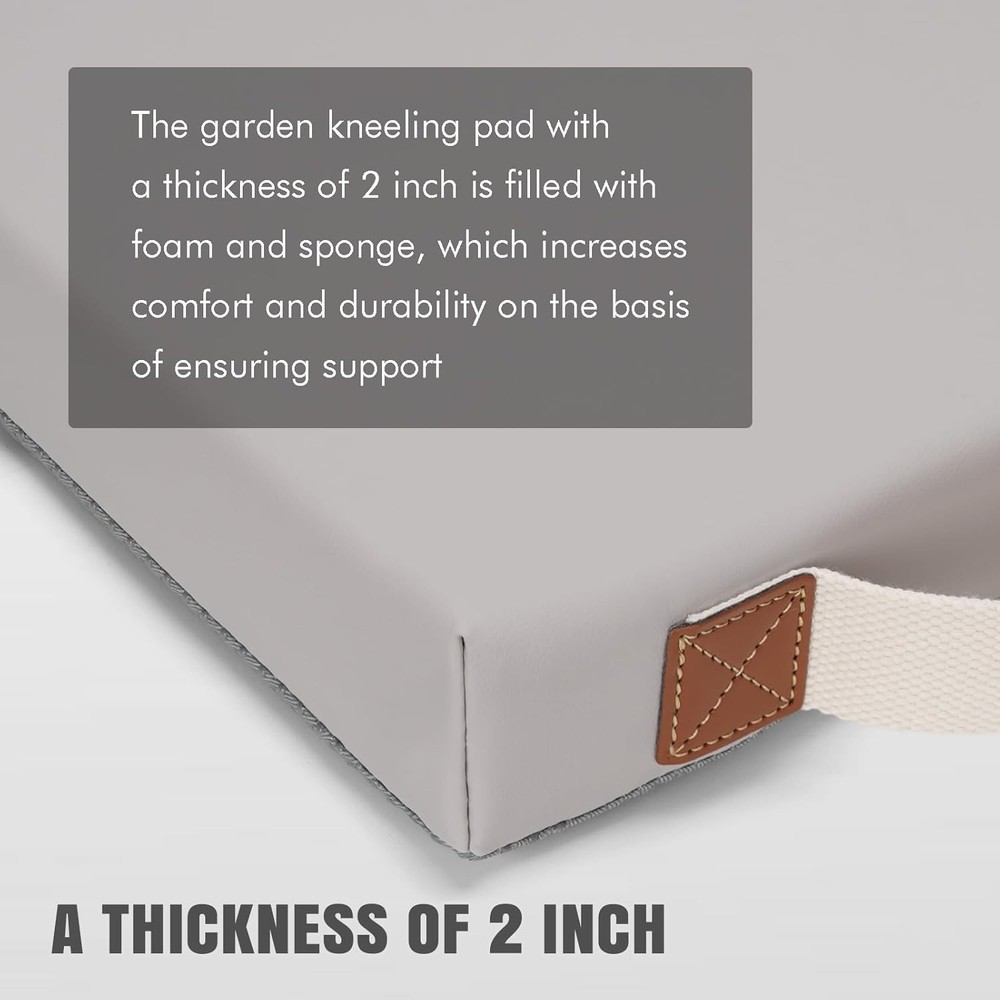 Versatile 2” Thick Garden Kneeling Mat - Waterproof Foam Pad for Exercise