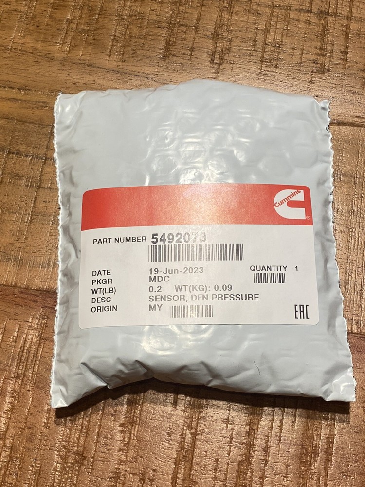 Genuine Cummins 5492073 SENSOR,DFN PRESSURE