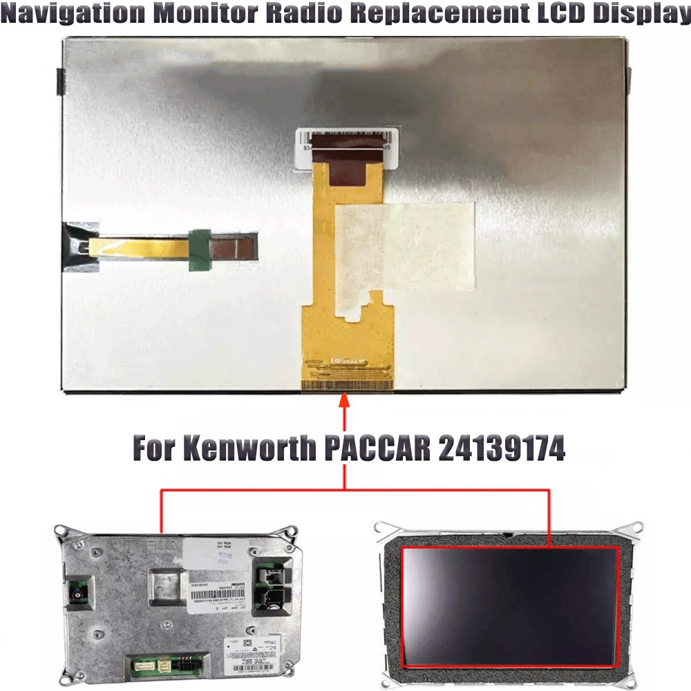 Navigation Monitor Radio Replacement LCD Display For Kenworth PACCAR DEA601