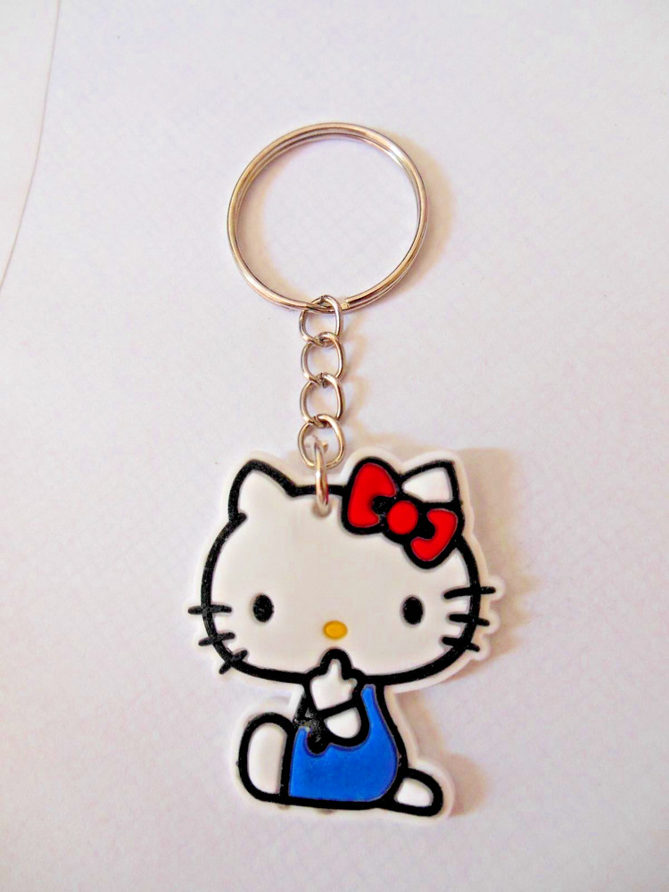 Hello  Kitty ** Keychain ** *{ soft silicone } ** Free  Shipping