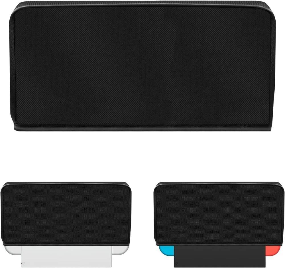 Durable Black Dust Cover for Switch/Switch OLED Dock | Scratch & Water Resistant