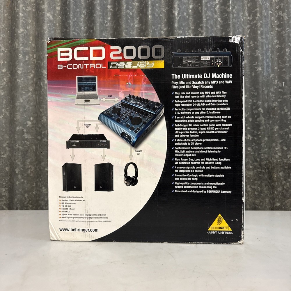 Behringer B-Control DeeJay BCD2000 Mint Condition Im Box! DJ Mixer Machine